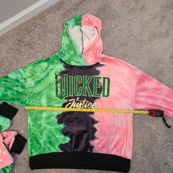 Justice Girls Wicked Hoodie Jogger Set Size xL Top /XL PlusBottom